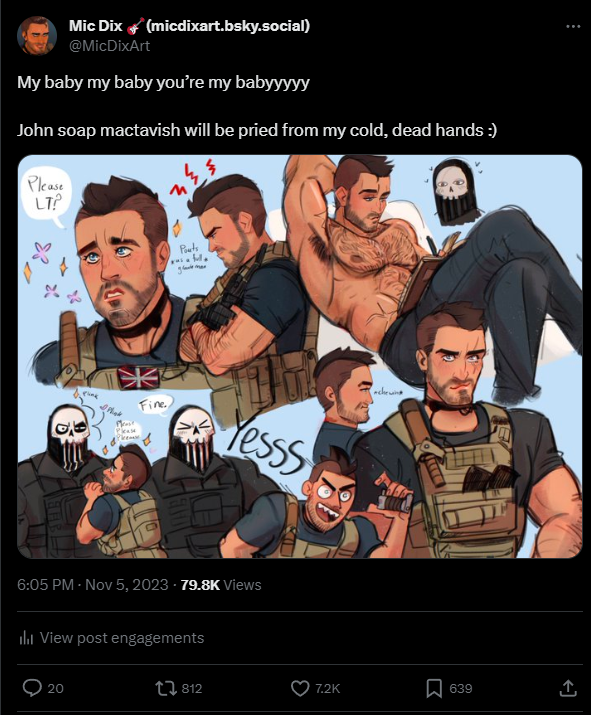 cod really saved 2023 from being a flop for me, thank you john soap mactavish
