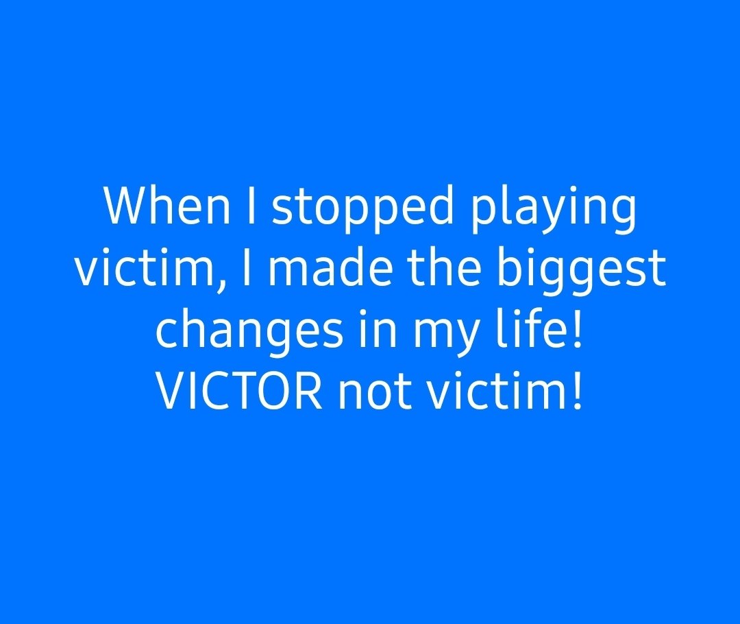 Be a VICTOR.
Not a victim.

#posttraumaticgrowth 
#traumaticstrength