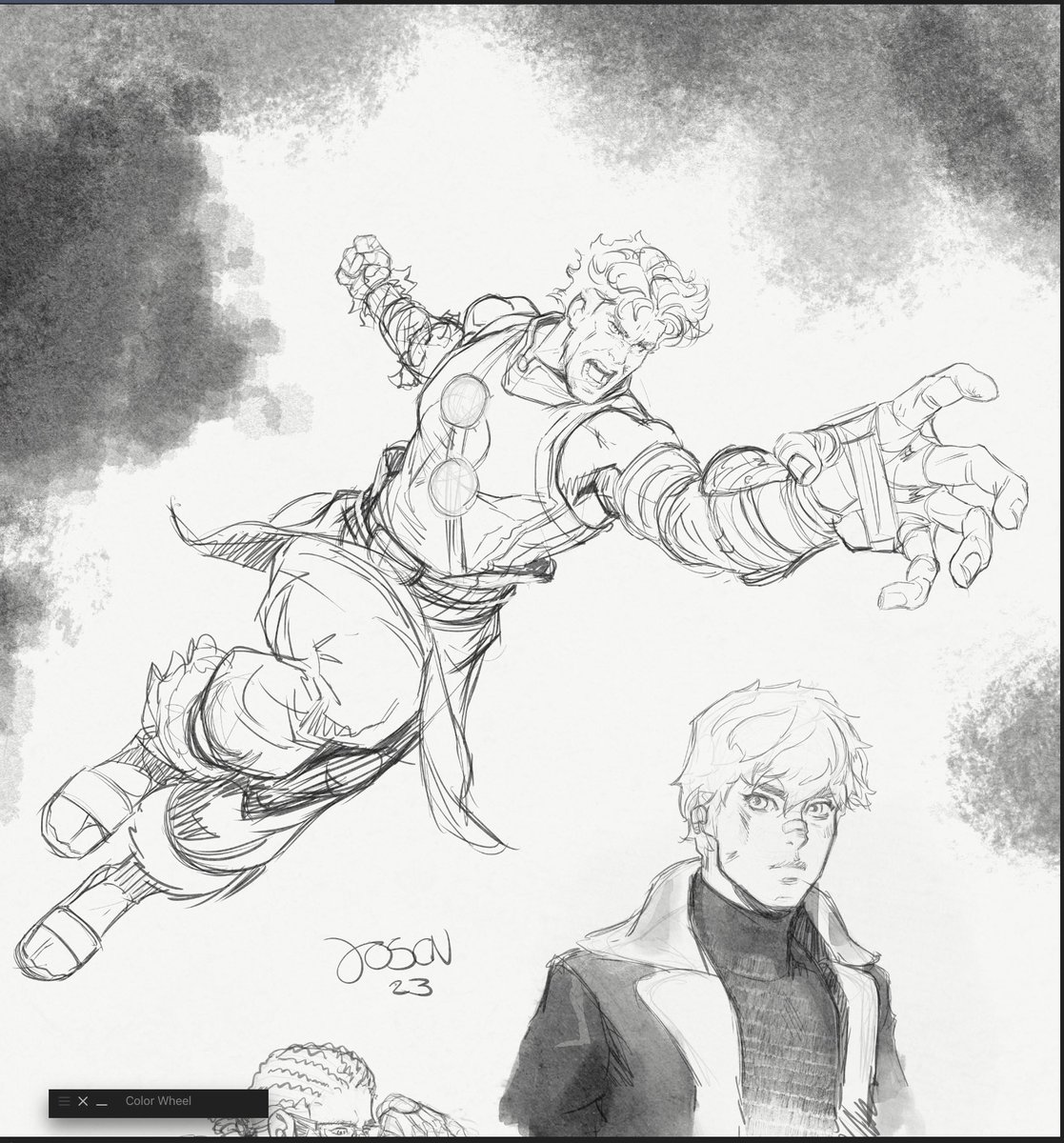 Josanart's tweet image. Coffee break sketches #comics #dailytraining