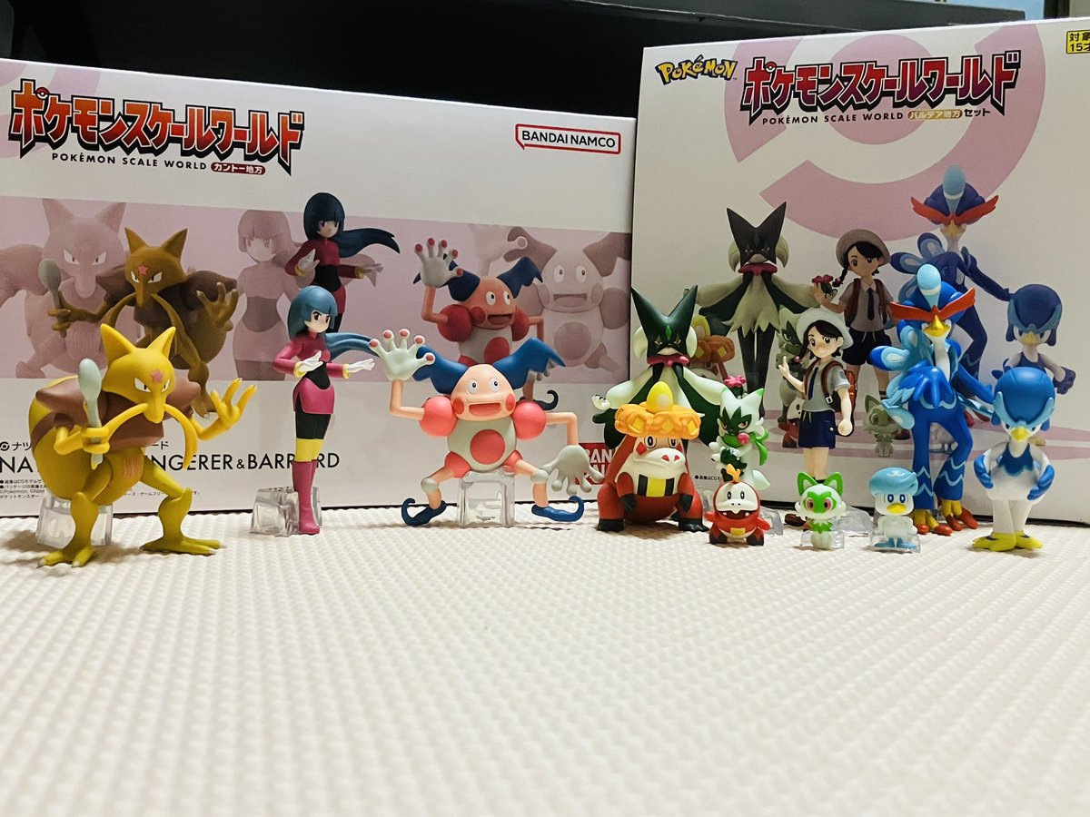 LOVALONikiru's tweet photo. やっぱりポケモンスケールワールドはクオリティが高い！
開封のワクワク度が違うよ\( ˆoˆ )/

でも、御三家って世代が新しくなるごとに小さくなってね？ https://t.co/NZMKRmc5nn
