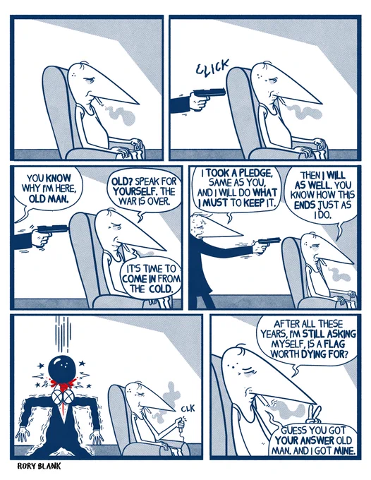 spy vs spy 
(2023 redraw) 