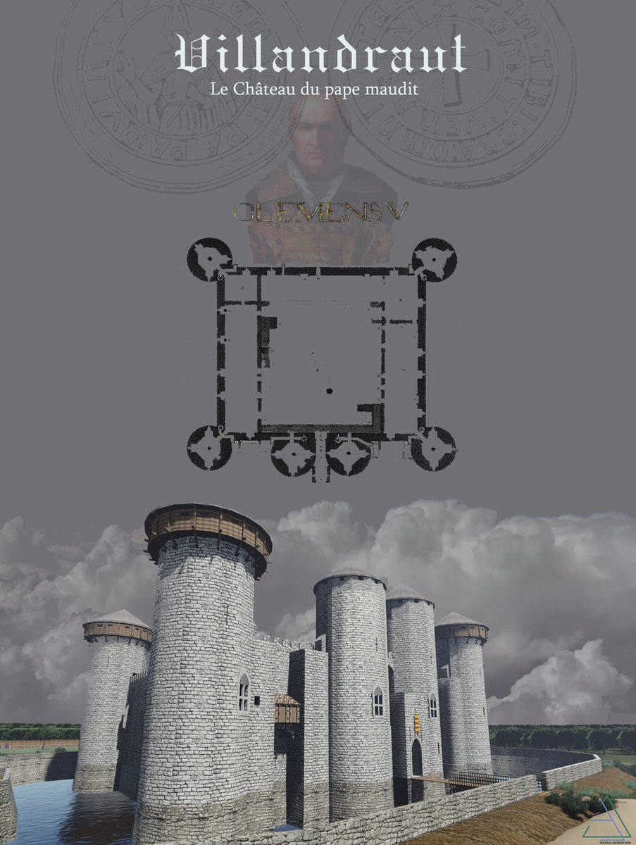 TDOUENCE's tweet photo. Le Château de Villandraut à quelques kms au sud de Bordeaux, dont les ruines imposantes se dressent aujourd’hui à la lisière des landes du Bordelais est une forteresse du XIVe siècle construite en seulement 7 ans, pour le pape Clément V.
Le pape Clément V (1305-20 Avril 1314). https://t.co/cRYFq5BeGY