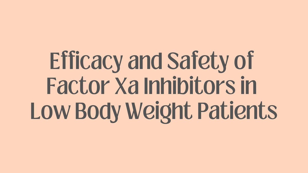 PharmacoJournal's tweet photo. No differences in safety or effectiveness were noted between factor Xa inhibitors versus warfarin. https://t.co/mIQHrpHQwU https://t.co/PcapFig7Um