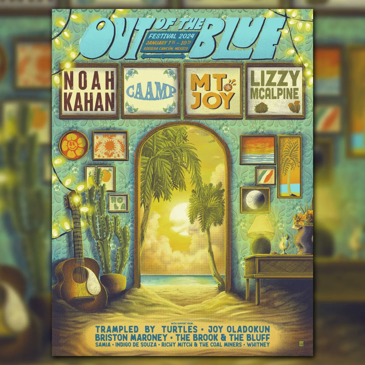 outoftheblufest's tweet photo. Pre-order your exclusive #OutoftheBlueFest poster today!🎨

Choose between standard or foil prints created by our amigo @RaileyBace and get yourself some limited edition art to show off at home! 🖼️ https://t.co/8xlB36I6e0