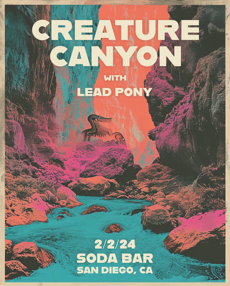 Creature Canyon (@creaturecanyon) on Twitter photo link.dice.fm/Kf90eee49c84 on sale now!! 🚨 2/2/24 <a href="/SodaBarSD/">SODA BAR</a> link.dice.fm/Kf90eee49c84 on sale now!! 🚨 2/2/24 <a href="/SodaBarSD/">SODA BAR</a>