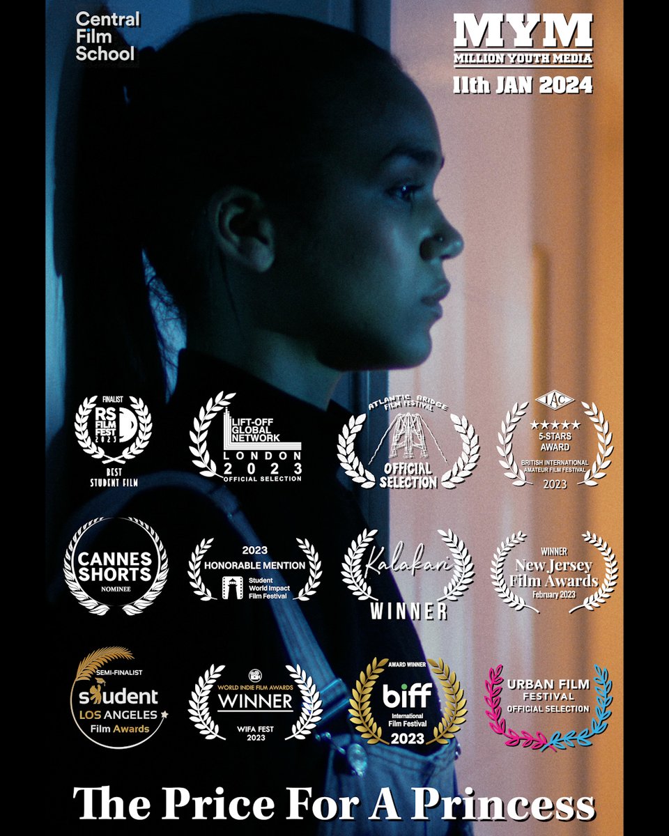 RyanDaly32's tweet image. My short film 'The Price for a Princess' has also been confirmed by @ukfullyfocused that they will be the first to release the film publicly on their YouTube platform Million Youth Media.

It will be released on Thursday 11th January at 6pm (GMT).  #shortfilm