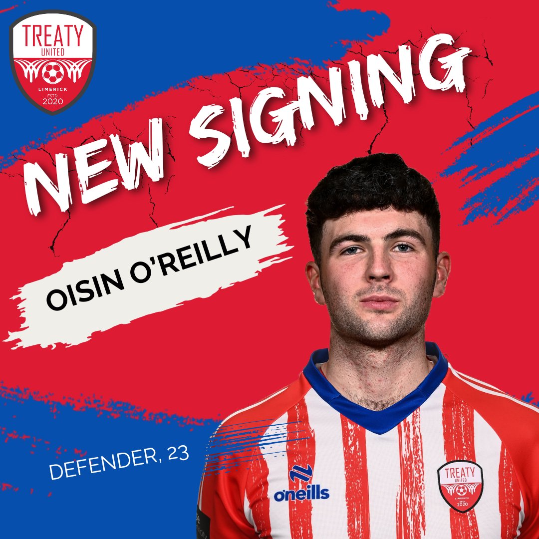 TreatyUnitedFC's tweet photo. 𝗪𝗲𝗹𝗰𝗼𝗺𝗲, 𝗢𝗶𝘀𝗶𝗻 𝗢'𝗥𝗲𝗶𝗹𝗹𝘆!

Treaty United are delighted to announce the signing of defender Oisin O'Reilly 🤝

Read More 👇
📰 - https://t.co/qJ1QtlZxin

Season Tickets 👇
🎟️ - https://t.co/D8dMS5GwfJ https://t.co/n9GUA2q2oh