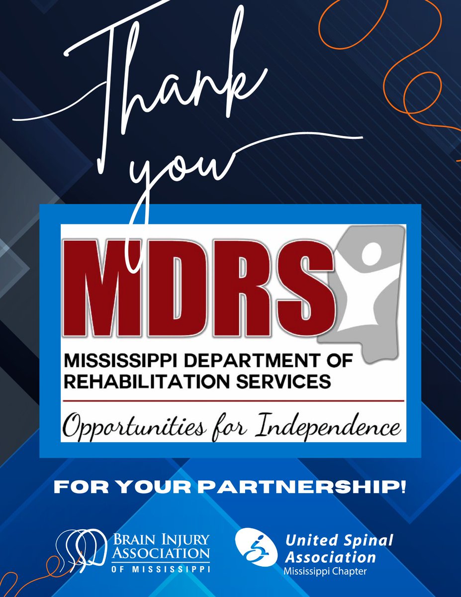 We thank MDRS for their generous, longtime partnership with our organization &amp; for what they do for our brain and spinal cord injury survivors &amp; their families!

If you would like to support us as part of your year-end giving, please click the link below.
bit.ly/3pgbNNH