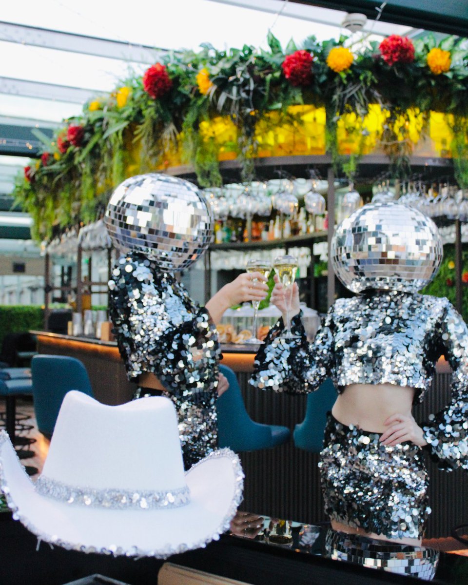 The countdown is on to the grandest celebration of the year! 🤩 If you're in need of New Year's Eve plans, look no further than our Space Cowboy Disco for an unforgettable experience 🤠💖 🐄 ✨🍸 #Sabinerooftopbar #London #StPauls #NYE23