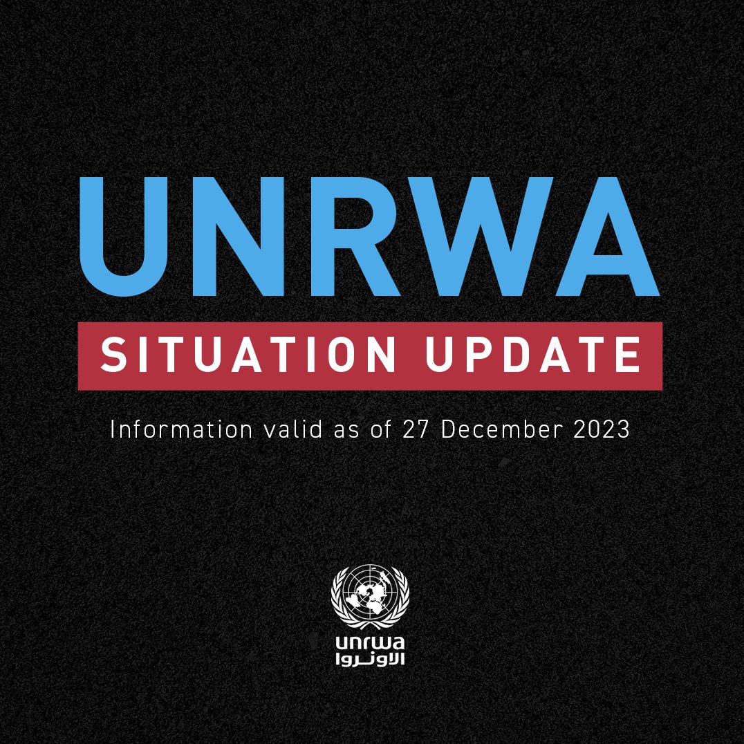 🔺At least 21,100 Palestinians have been killed in the 📍#GazaStrip since the war began.

🔺In the deadliest year on record for Palestinians in📍#WestBank, 300 Palestinians, including 79 children, have been killed in the #WestBank since the war began.
unrwa.org/resources/repo…