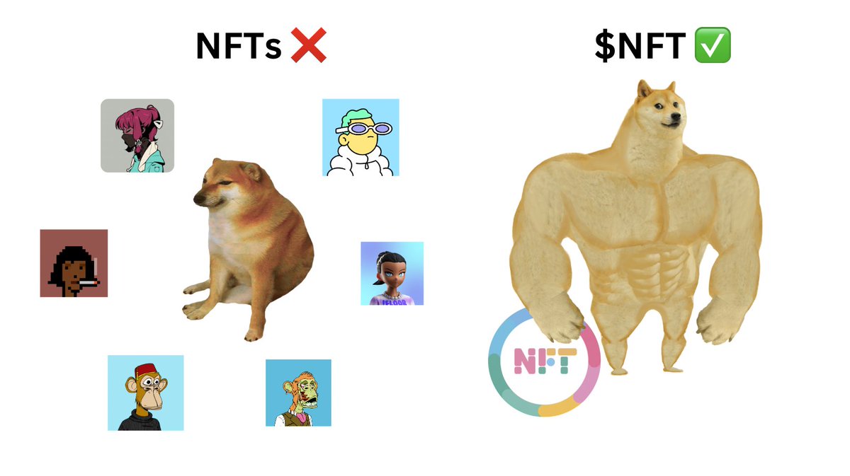 1/ When money rotates into NFTs again, I won't be stuck holding individual illiquid NFTs that earn me zero yield.

I'll be holding $NFT – an innovative ERC20 NFT index token developed by <a href="/FungifyNFT/">Fungify {🍄}</a> that passively earns me yield.