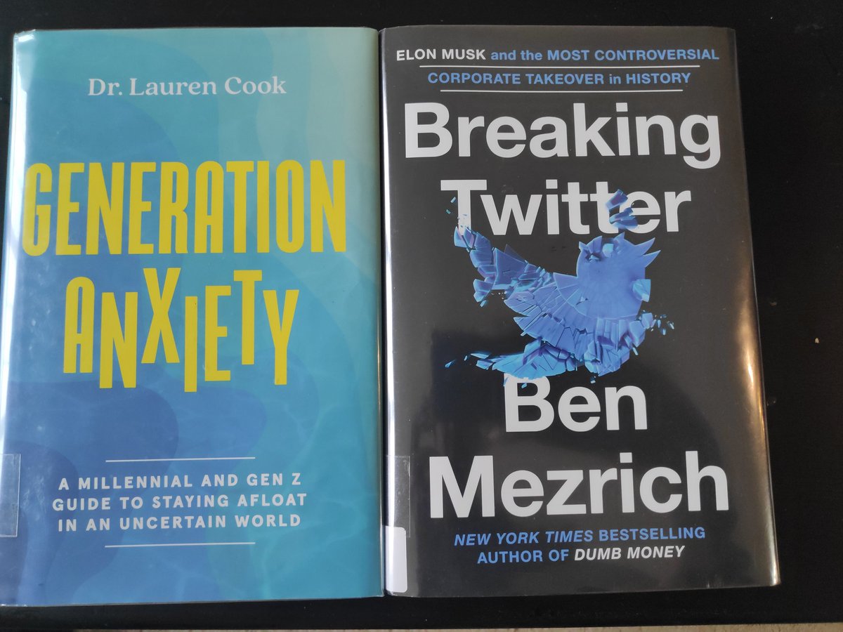 Some good year-end borrows from the library! Liked both of them..interesting reads!! @DrLaurenCook @benmezrich