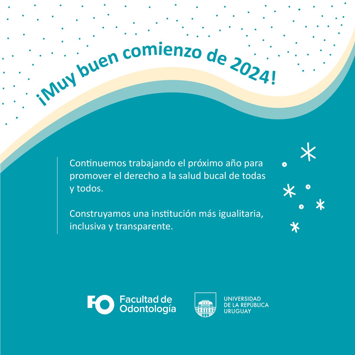 Gracias por un año más de construir juntos la Extensión de nuestra Facultad. Que el 2⃣0⃣2⃣4⃣ nos encuentre otra vez enfrentando nuevos desafíos  en forma colectiva.