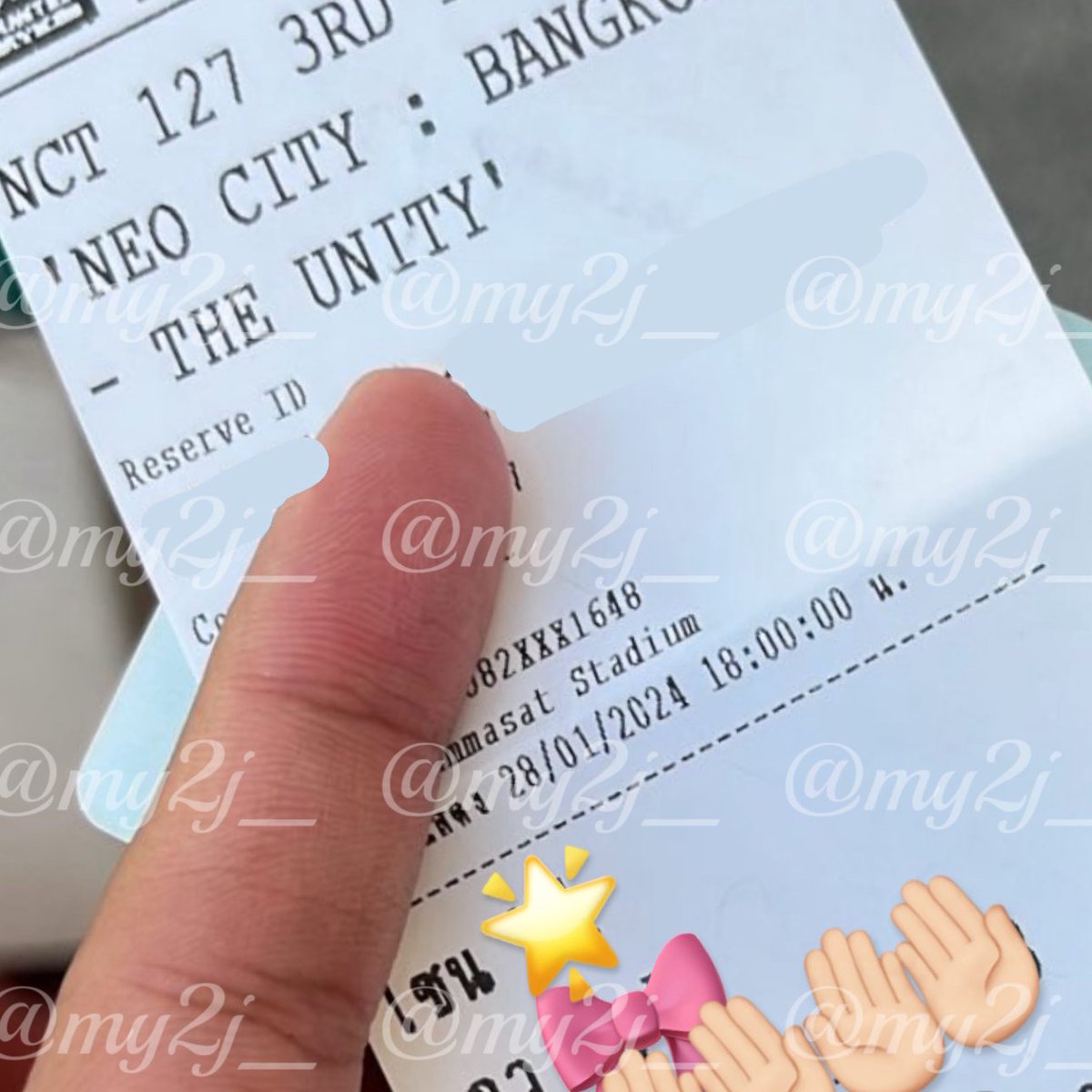 my2j_'s tweet photo. มาช้าแต่มานะ

แจก 200 บาท 1 คน
เนื่องจากได้ไปคอนทั้ง 2 วัน ิิ 

รีไว้เลยค่า สุ่ม  31/12 🌟💖🫡🍒👀

#NCT127_NEOCITY_THE_UNITYinBKK https://t.co/RkGoQheAjU