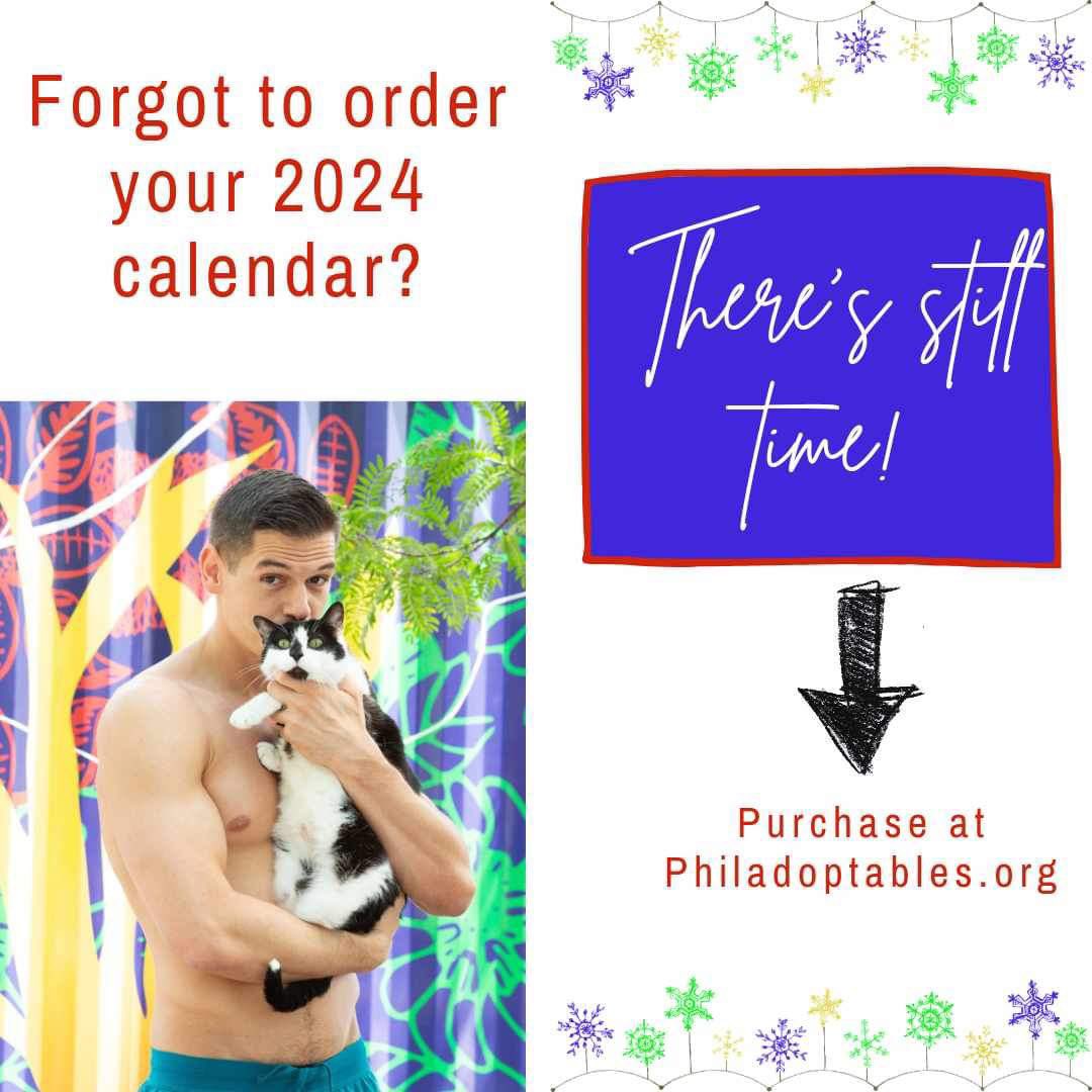 Philadoptables's tweet photo. https://t.co/hzRAFmD5IP
#2024 #calendar #2024calendar #charitycalendar #hunks #AdoptDontShop #rescuedogs #rescuecats #givingback https://t.co/9MO4r6tYpG