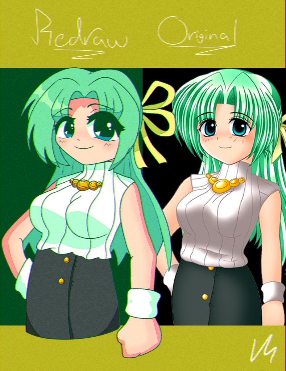 A Shion Sonozaki sprite redraw to follow Mion's! She can't let her