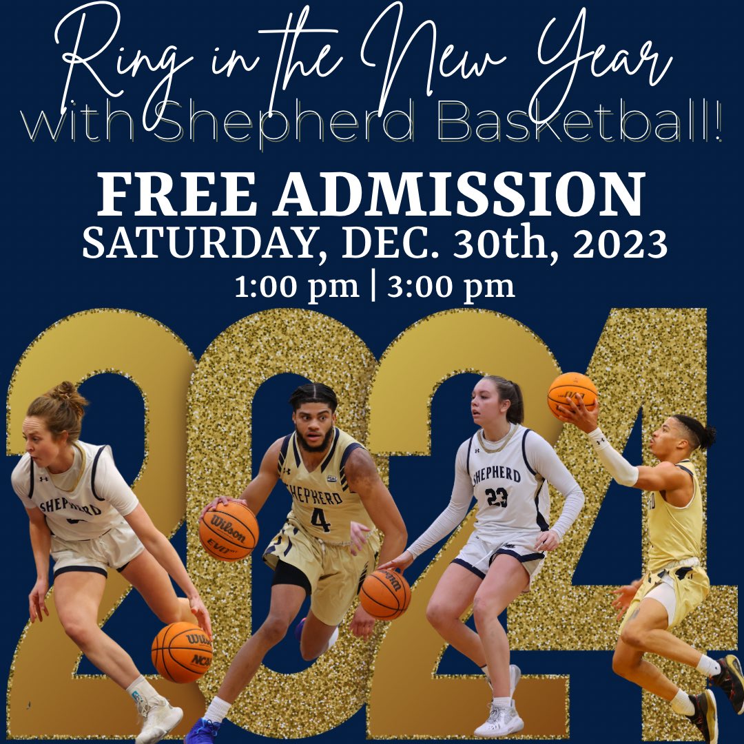 SURamsOfficial's tweet image. Free Admission to this Saturday’s Shepherd Basketball doubleheader! Join us to cheer on the Rams as they close out 2023 against Mercyhurst. 
#RamNation🐏