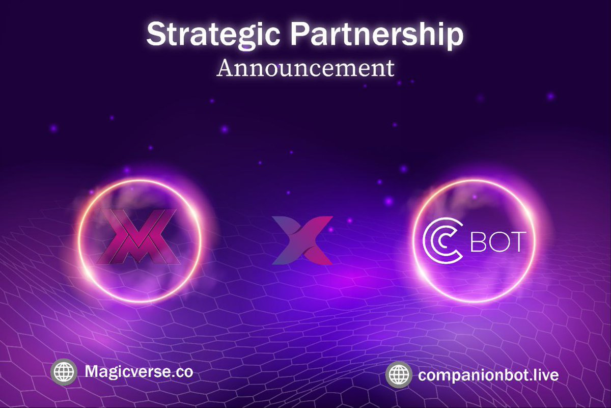 📢 Exciting News! 

Companion Bot is thrilled to announce a partnership with the highly reputated project, <a href="/Magicverseco/">Magicverse</a>! 

This collaboration is set to elevate the user experience within the MagicVerse Telegram community by harnessing the versatile features and functionality of