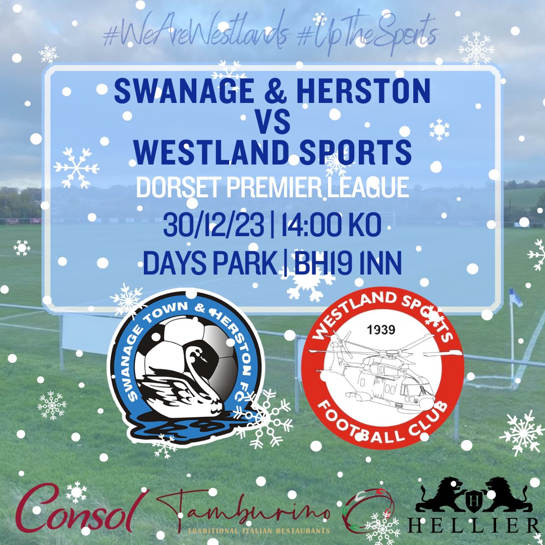 Westland_Sports's tweet photo. Our last fixture of 2023! 

What a year it's been. We travel to @SwanageFC on Saturday. 

We have a bus going down and a few spaces remain. If you fancy little away day, contact a club rep for more information. 

#WeAreWestlands🚁 https://t.co/cmLGQs6wKz