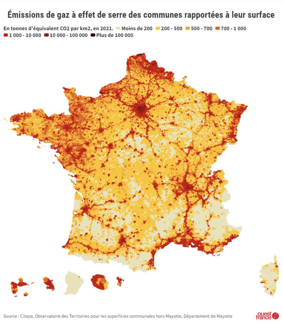 CARTE. Fos-sur-Mer, Dunkerque, Paris… Découvrez les communes françaises où sont émises les plus grandes quantités de gaz à effet de serre ouest-france.fr/environnement/…
Par <a href="/MaximeMainguet/">Maxime Mainguet</a> et <a href="/QI_Yiqing/">Yiqing Qi</a>