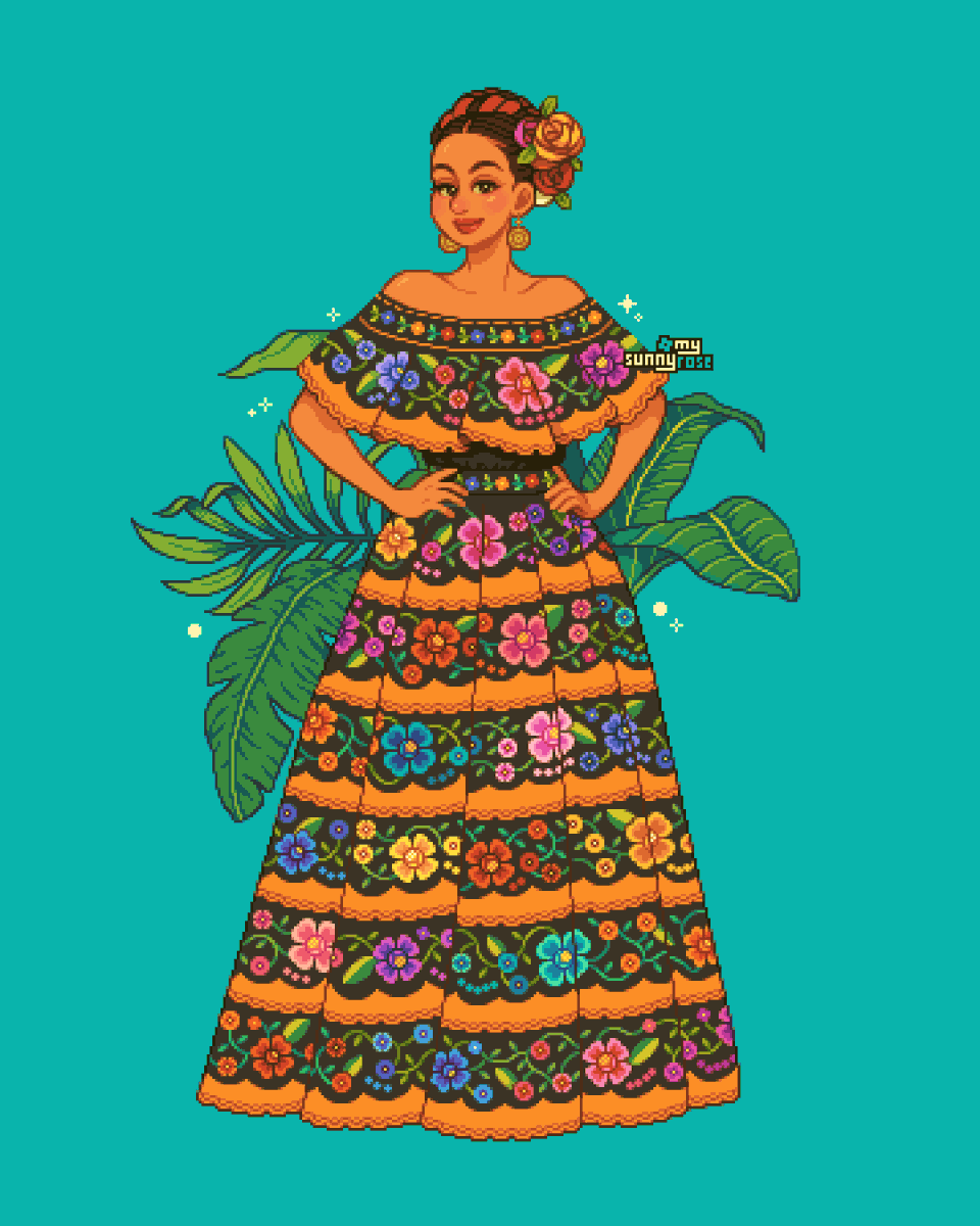 mysunnyrose's tweet photo. Chiapaneca 🌼🌿 #pixelart https://t.co/iQogRDr3id