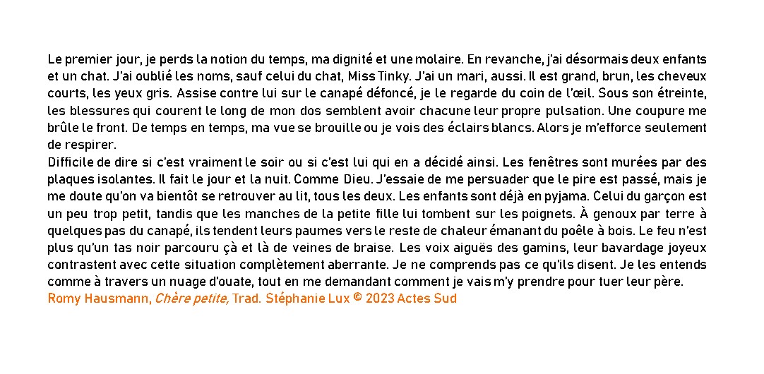 ToupiesH's tweet image. ° ★　Un extrait de roman, pour donner envie de lire ou relire l’œuvre et son auteur  ° ★ 

 #RomyHausmann

#ChaqueJourEstUnRoman #UnRomanUnExtrait
