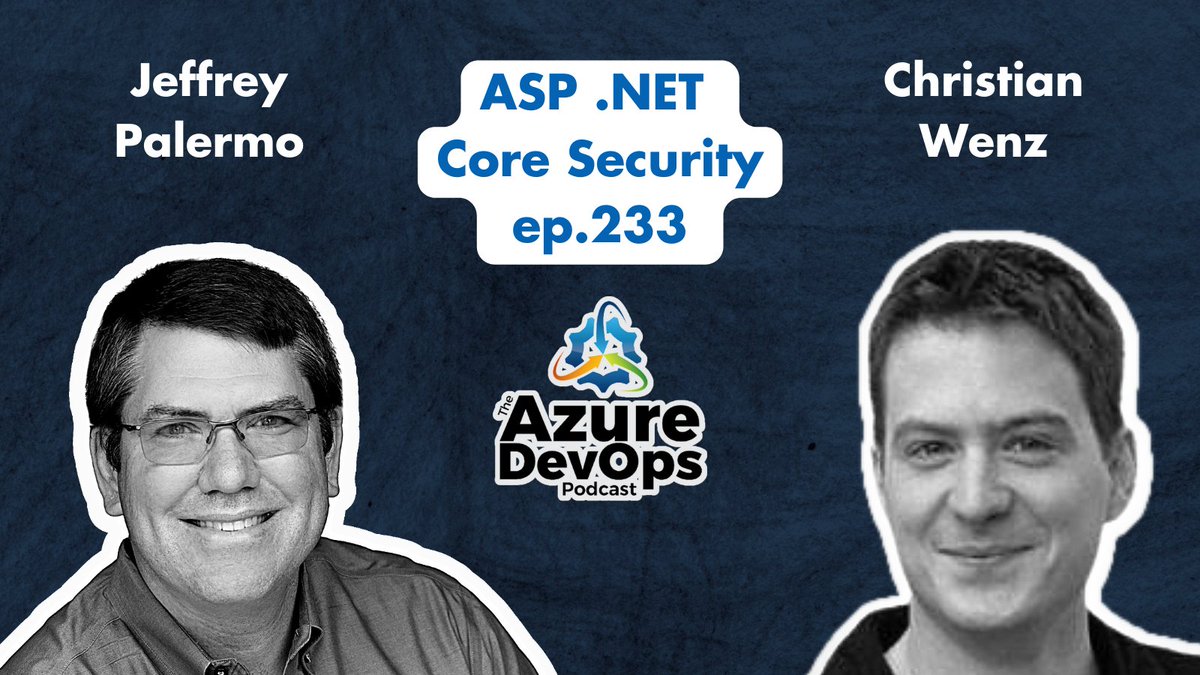 ClearMeasure's tweet image. In this Azure DevOps Podcast episode, ASP .NET Core Security.

bit.ly/3Y6bfI8  

Learn about an authentication mechanism securing HTTP web service    

@jeffreypalermo  @chwenz  #azuredevopspodcast #aspdotnet #dotnet #azuredevops