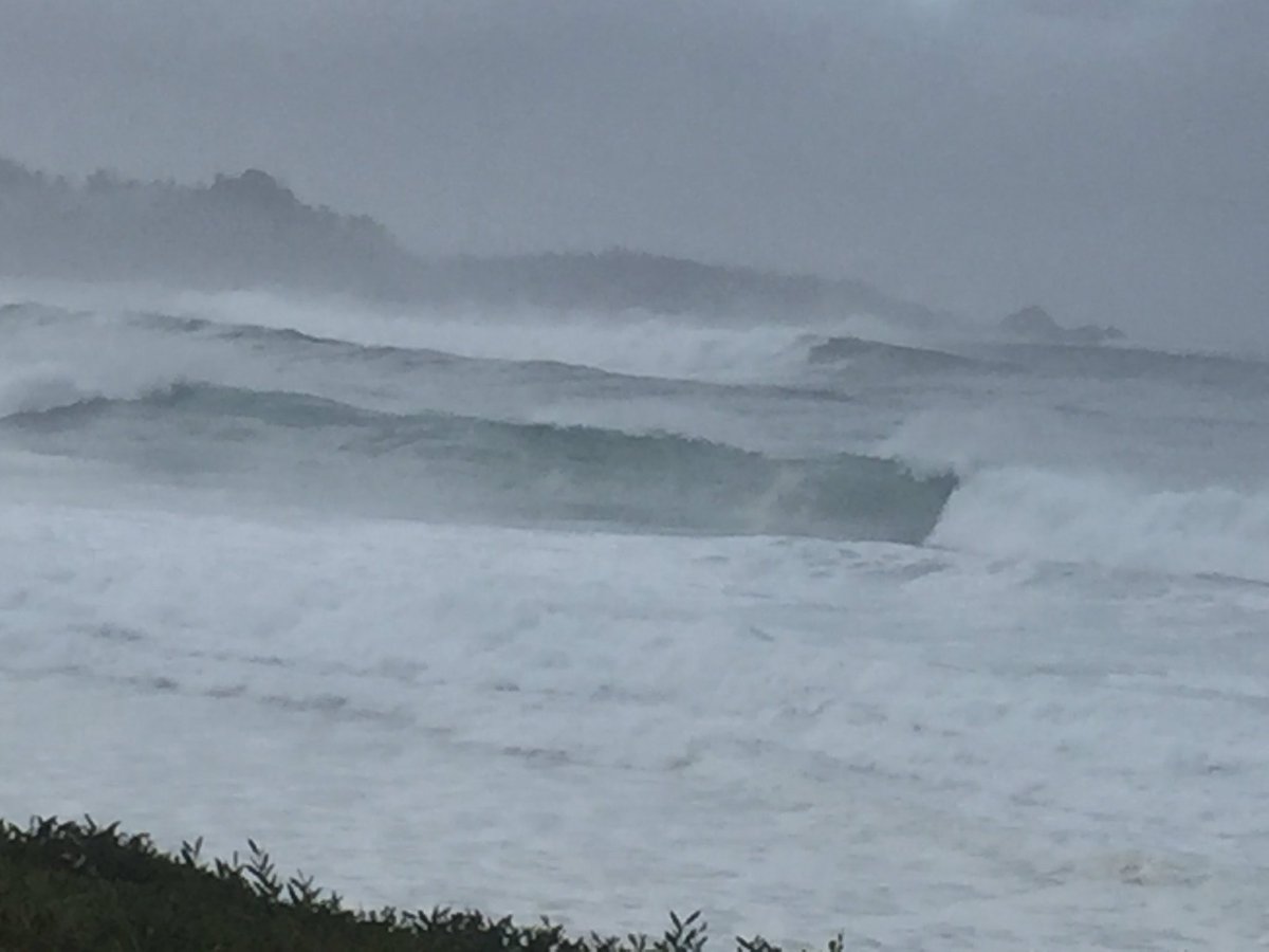 Visiting Carmel Ca. Talk about a high tide.