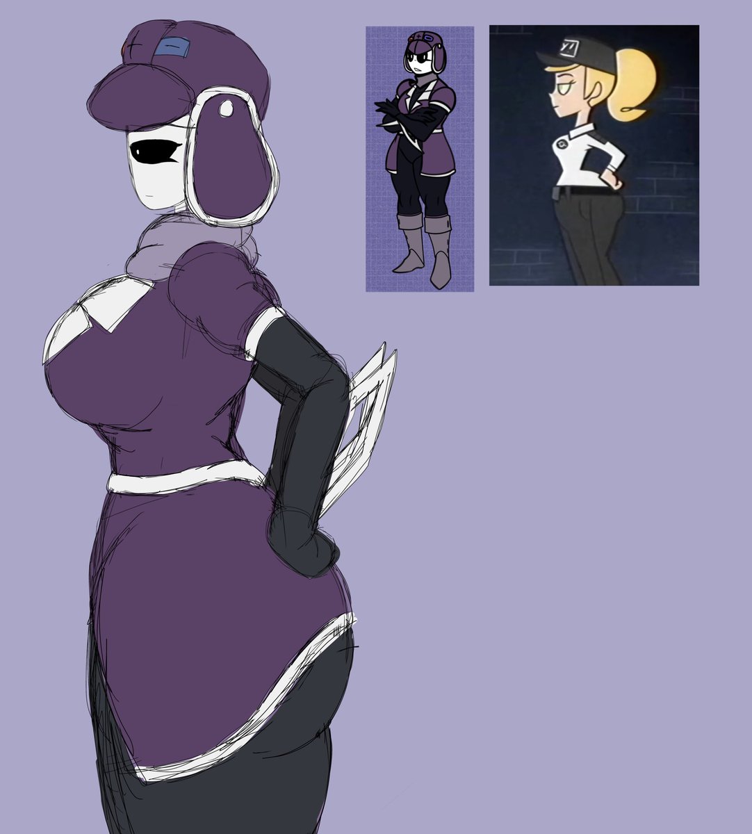 TheSushiSensei's tweet photo. @Sketchy_Mat’s oc, Phanta doing that Vanessa pose from that one Security Breach cartoon cause I have nothing better to do-

[#gumat] https://t.co/imgtbOoaLW