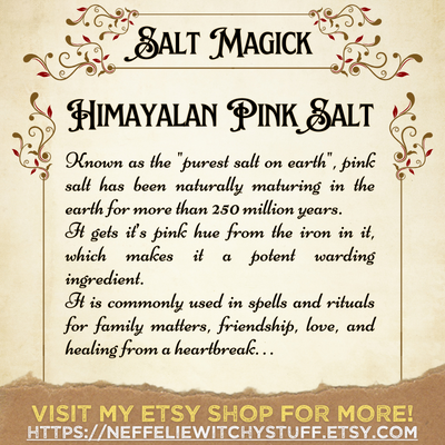 NeffeliesStuff's tweet photo. #wicca #witchcraft #witchtwt #bookofshadows #witchesoftwitter #grimoire #magick #Occult #witches #pagan #saltmagick #magicksalt #witchessalt
⭐⭐⭐
Printable SALT MAGICK for Book of Shadows / Grimoire
https://t.co/6MLqT8JDQM https://t.co/qrTCm32gRR