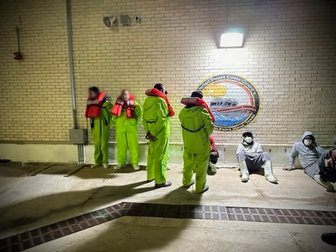 USCGHeartland's tweet image. A @USCG Station #SouthPadre Island law enforcement crew in coordination with a Coast Guard Air Station #CorpusChristi aircrew interdicted two lanchas with over 450lbs of fish, longline gear, and gill nets.

The 9 fishermen on board were transferred to @CBP for repatriation.