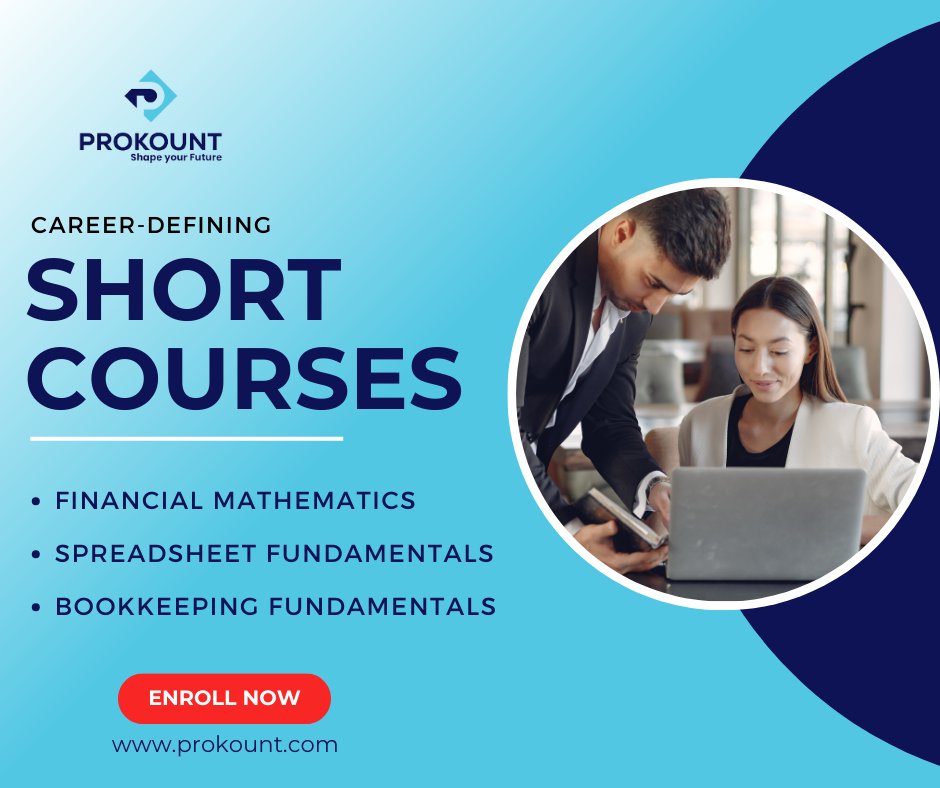 prokount's tweet image. Level up your skills in no time! 🚀 Explore our short skill courses designed for busy professionals and learners on the go. From essential business skills to other valuable areas, our compact courses deliver big results.
#ShortCourses #SkillBoost #QuickLearning #Prokount