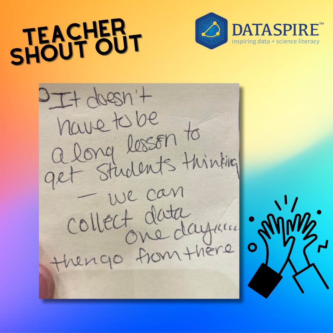 “Less is more”! Especially when it comes to working with data while our learners are building their skills…fewer cognitive steps and moves often results in better integration and retention of the skill.

#data #analysis #k12 #stemeducators #stemeducation #dataspire