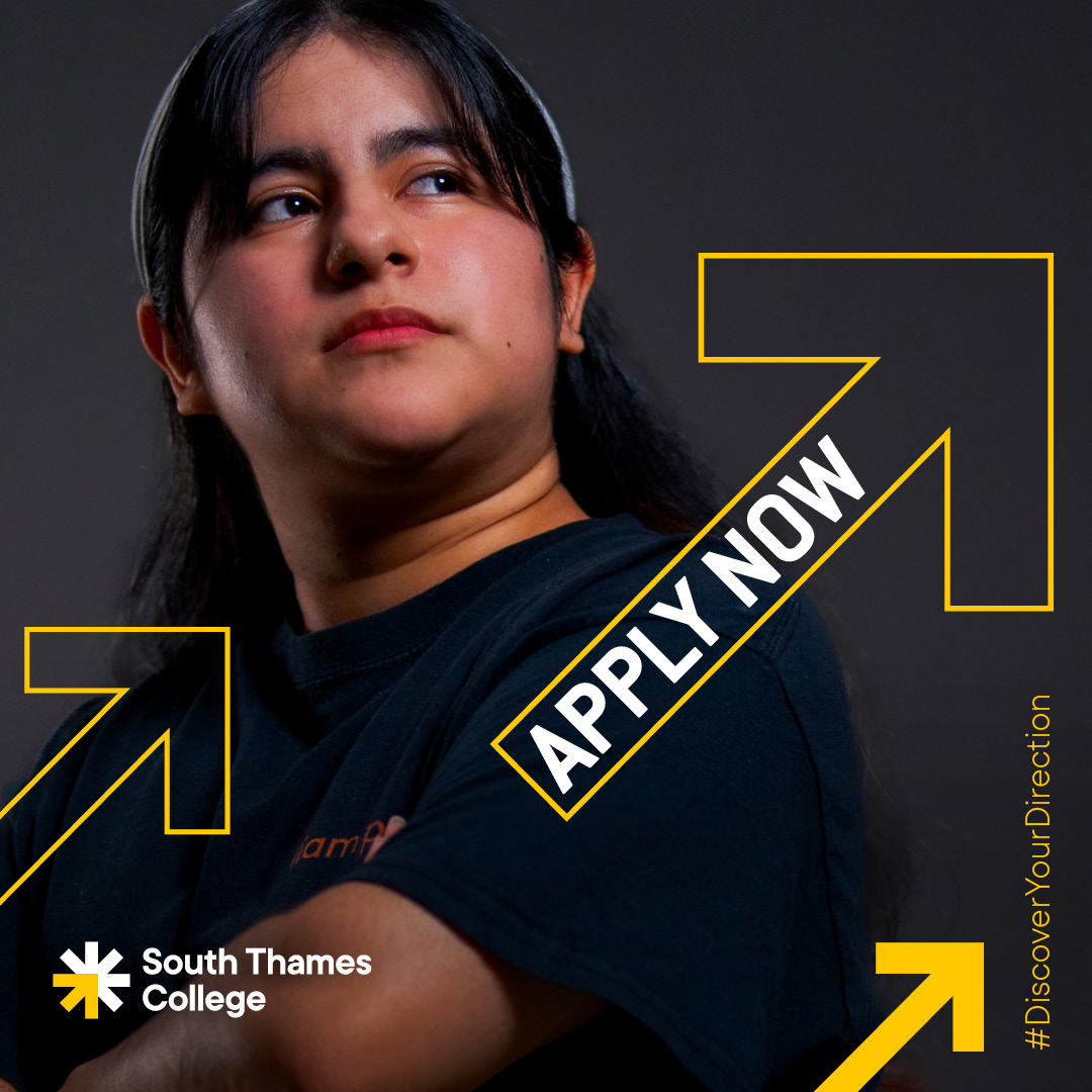 🎓 Ready to take the next step towards your future? 

Apply now and unlock endless possibilities at South Thames College. 

Don't miss out on the opportunity to pursue your passions and achieve your dreams! 

🌟 ow.ly/27bX50QmowV

#ApplyNow #DiscoverYourDirection