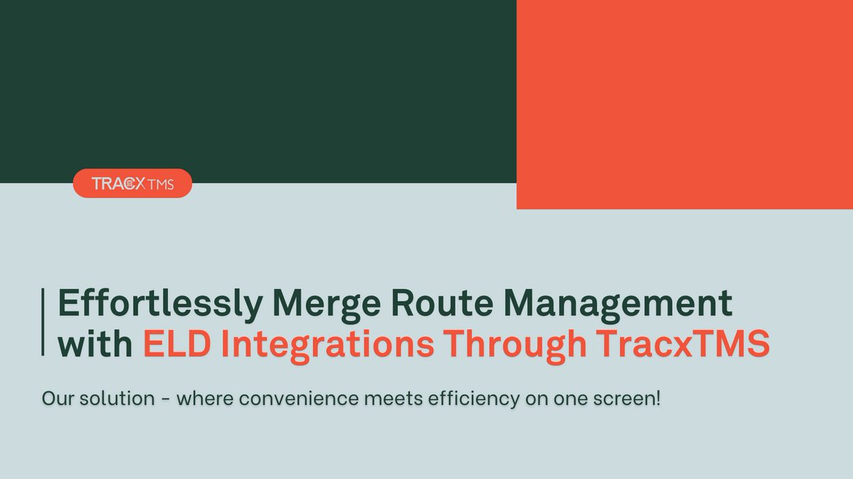 TracxSystems's tweet image. Stay ahead of the game, effortlessly track compliance, and boost your performance with TracxTMS. It&apos;s time to simplify your journey and make every mile count! 📈🛠️

________________

#WhenEfficiencyMatters #TransportationSoftware #trucking #supplychain #supplychaintechnology