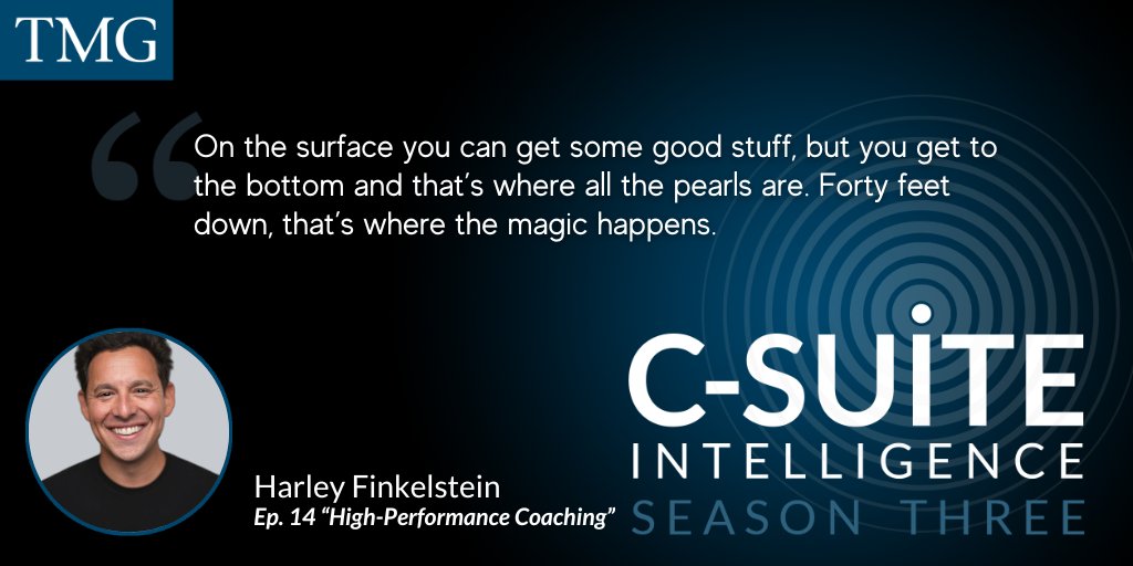 The value of being coached comes from not just sitting on a couch and having a nice conversation, but by building #trust and going deep together.

“High-Performance Coaching” is out now on #CSuiteIntelligence. 

miles-group.com/podcast/high-p…