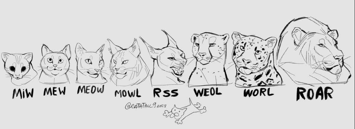 And for my cat friends, what sound would your fursona can make according to this scale ? 