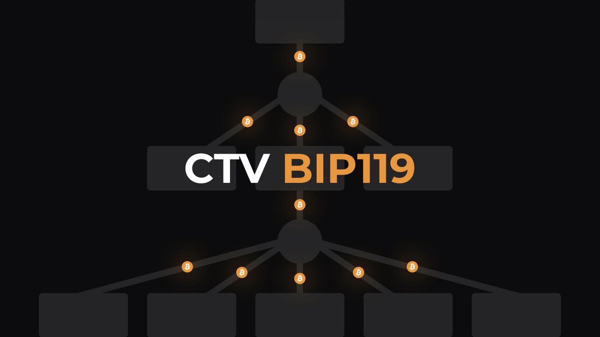 What is #CTV BIP 119 (covenants)? CTV = CHECKTEMPLATEVERIFY It enables  users to set conditions/rules for how their Bitcoins can be spent in the  future. ------------------------- What problem does this solve? As