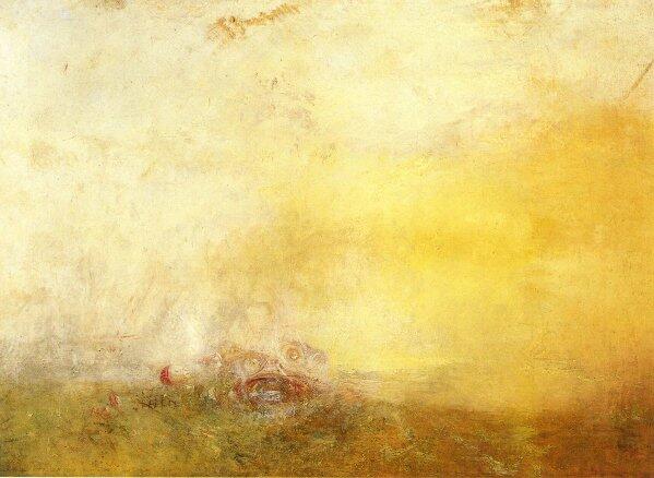 infozone3's tweet image. ''Sunrise with Sea Monsters'' 1845 William Turner #art Londres,Tate Britain