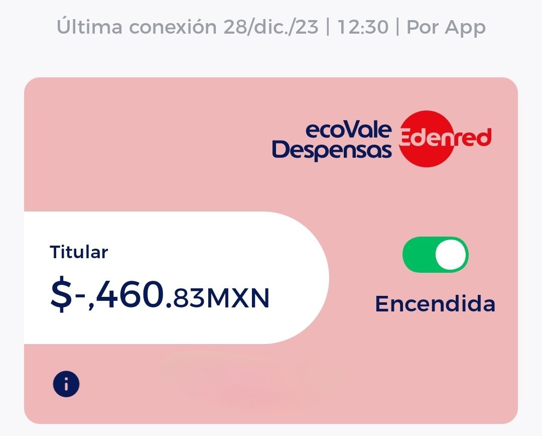 ¿Alguien me explica como es posible que mi tarjeta de vales tenga saldo negativo?