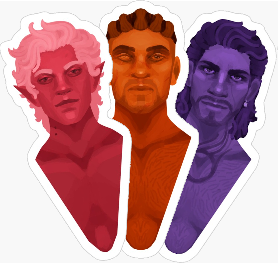 coratosh's tweet photo. hey everyone! i've been hard at work but i'm happy to announce my redbubble shop is open! I've designed some Baldur's Gate origin character stickers, and would appreciate any and all support!

You can find them here: 

https://t.co/9XazXuaDSN https://t.co/OMs0FQcycS
