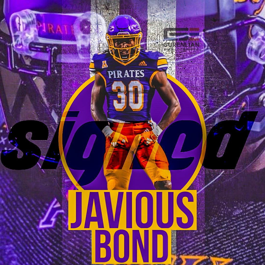 TeamGSE_'s tweet photo. SIGNED ✍🏾

Huge singing today !! Pleased to announce our newest member of the GSE Fam, Javious Bond !!

|| 🏴‍☠️ @JayBond47430032 
|| 🎓 @ECUPiratesFB 

#GSE #Athlete #NIL #collegeathlete #football #collegefootball #teamgse #ecu #ecufootball https://t.co/4vK4t7tHYp