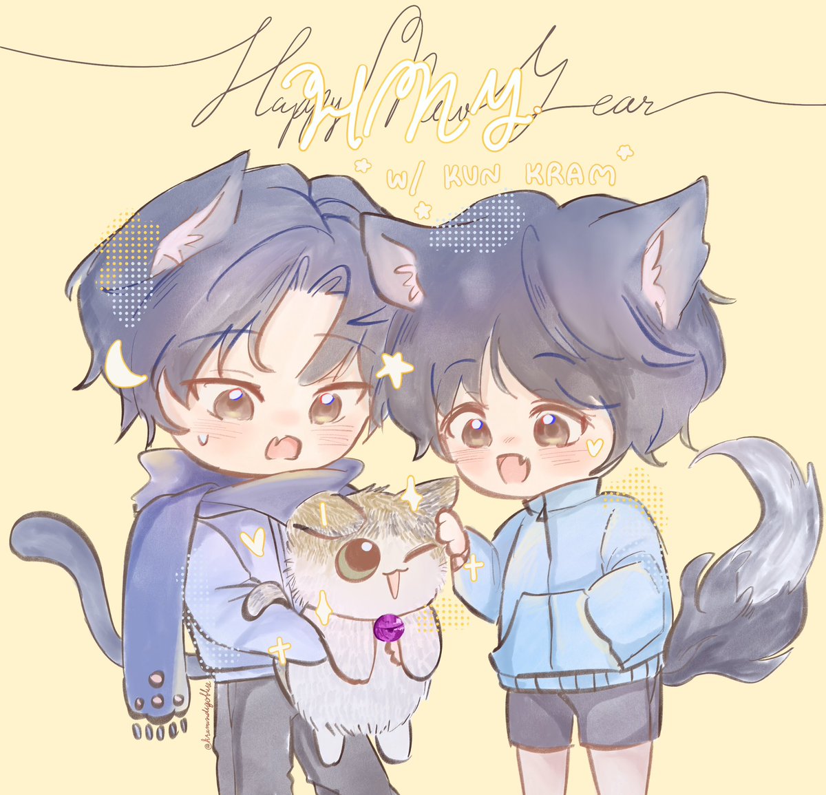 Tonklasx's tweet photo. ผมว่าช่วงปีใหม่ไม่ได้หยุดแน่นอน เลยอยากมาอวยพรไว้ก่อน555

Happy New Year 🎈🎊 (ล่วงหน้า) @kramindigoblue 

ผมขอให้คุณครามทิ้งช่วงเวลาที่เจ็บปวดไว้ในปี2023และได้เจอกับความสุขทั้งปี2024ที่จะถึงนี้พร้อมน้องมานา มีสุขภาพแข็งแรง ได้��ักผ่อนเต็มที่ ผมจะอยู่อวยพรปีหน้าและปีต่อๆไปนะครับ https://t.co/6rtD1vQBeI
