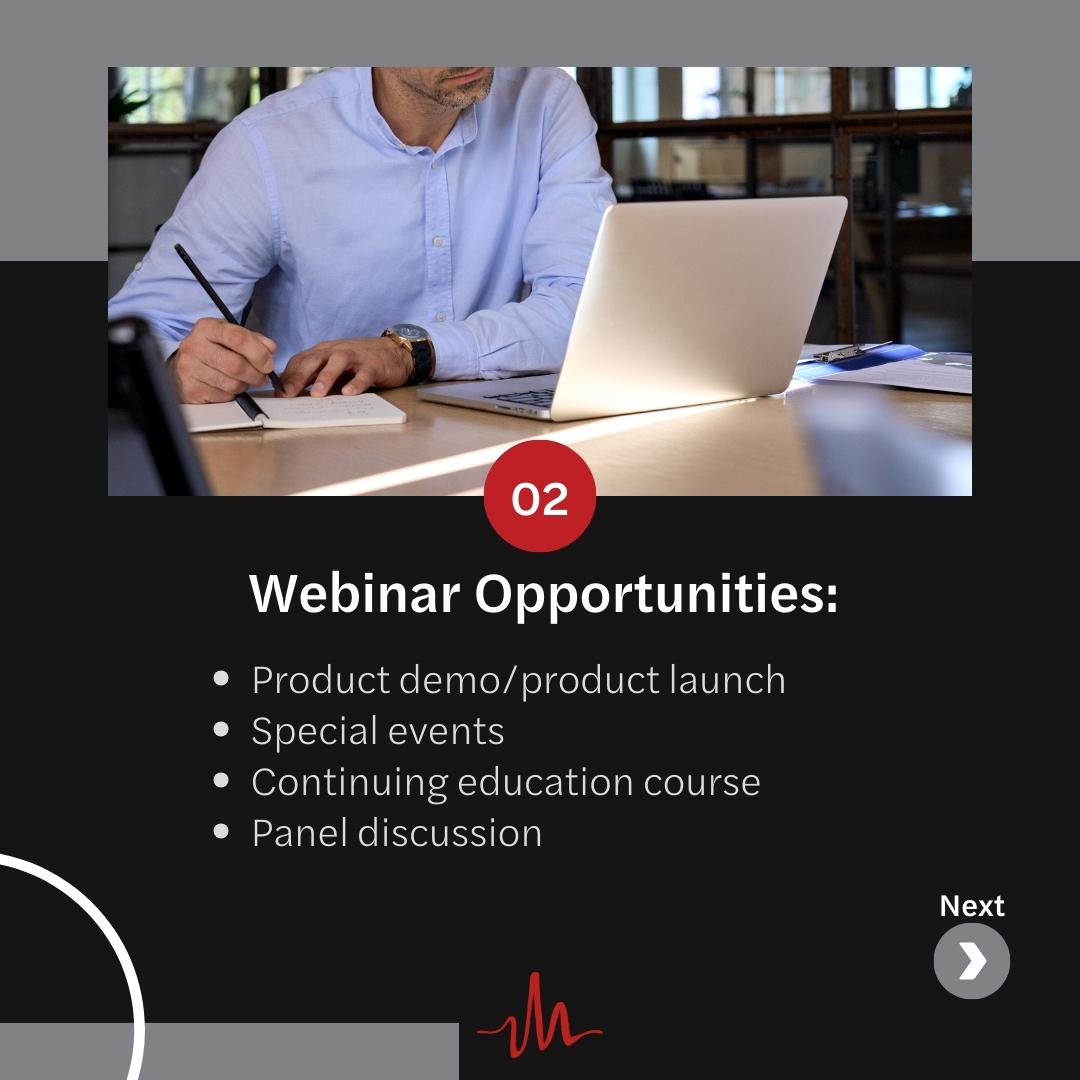 medmarkmedia's tweet photo. Our webinars offer convenience, education, and a direct line to your target market. https://t.co/qBL1biz4sO