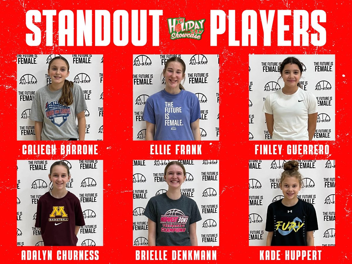 𝗦𝗧𝗔𝗡𝗗𝗢𝗨𝗧 𝗣𝗟𝗔𝗬𝗘𝗥𝗦

Check out our standout players from Day 2 at the 𝗛𝗢𝗟𝗜𝗗𝗔𝗬 𝗦𝗭𝗡 𝗦𝗛𝗢𝗪𝗖𝗔𝗦𝗘 ‼️

<a href="/Punajoba14260/">Ben Barrone</a> @elliefrank2028 <a href="/FinleyGuerrero/">Finley Guerrero</a> <a href="/DenkmannJessica/">Jessica Denkmann</a> @huppertkade