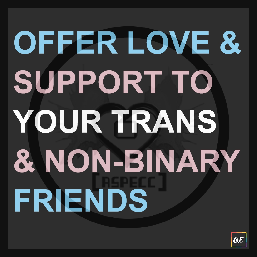 Sending love to all our #transgender peeps out there! Folks, we need to step up #allyship!!