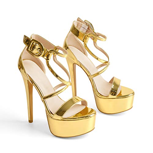 I just received LISHAN Women's Platform 5.9in High Heel Open Toe Ankle Strap Sandals - 7 - A-gold from<a href="/tag/throne"class="tags"><span>#throne</span></a><a href="/tag/wishlist"class="tags"><span>#wishlist</span></a>