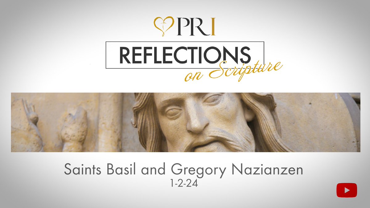 PRI_Indwelling's tweet photo. Reflections on Scripture | Memorial of Saints Basil and Gregory Nazianzen

Join Msgr. Don Fischer as he delivers a short reflection on today’s gospel.

Watch the full version on our website:
https://t.co/7OD1SRACam

#CatholicDailyReflections #Gospel #DailyPrayer #Christmas https://t.co/g5yajgH8Mm