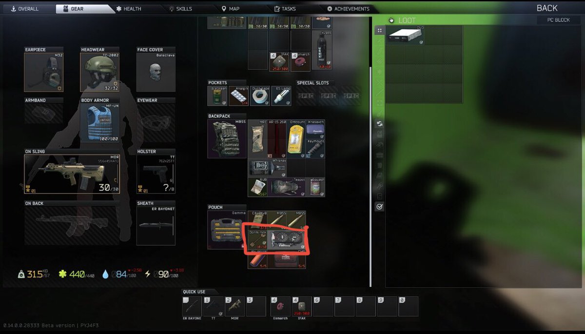 ThatmanDan_'s tweet photo. Back to back raids 😅 got blessed for the first time in a few wipes 🤙 #EscapefromTarkov https://t.co/O5mLPlqknT