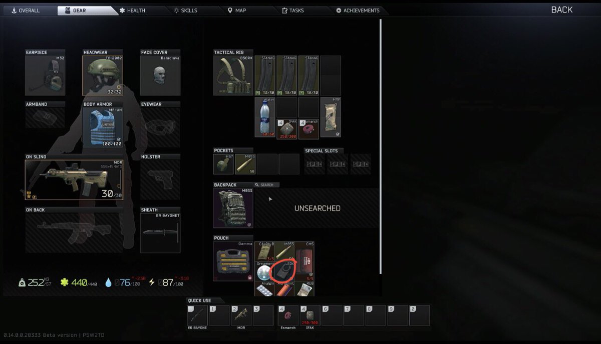 ThatmanDan_'s tweet photo. Back to back raids 😅 got blessed for the first time in a few wipes 🤙 #EscapefromTarkov https://t.co/O5mLPlqknT